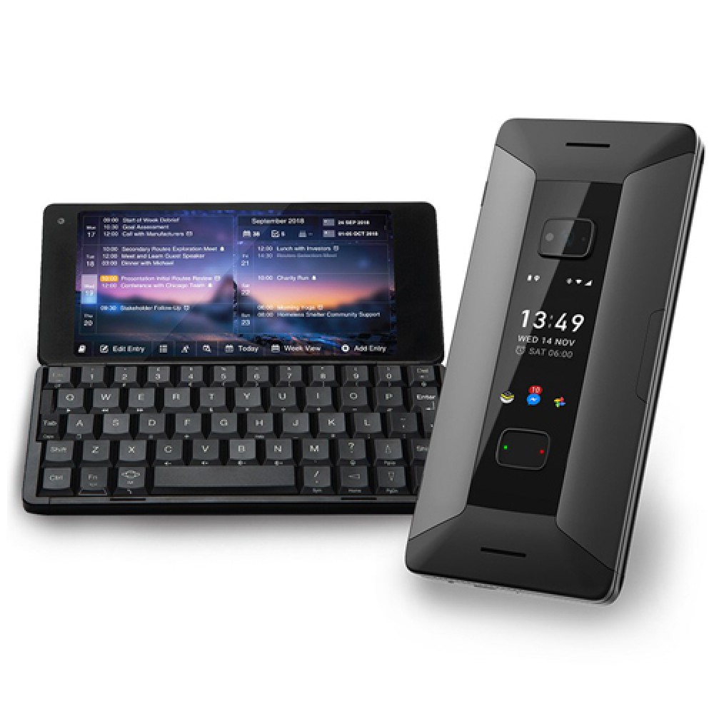 Смартфон с клавиатурой и двумя экранами. Cosmo Communicator